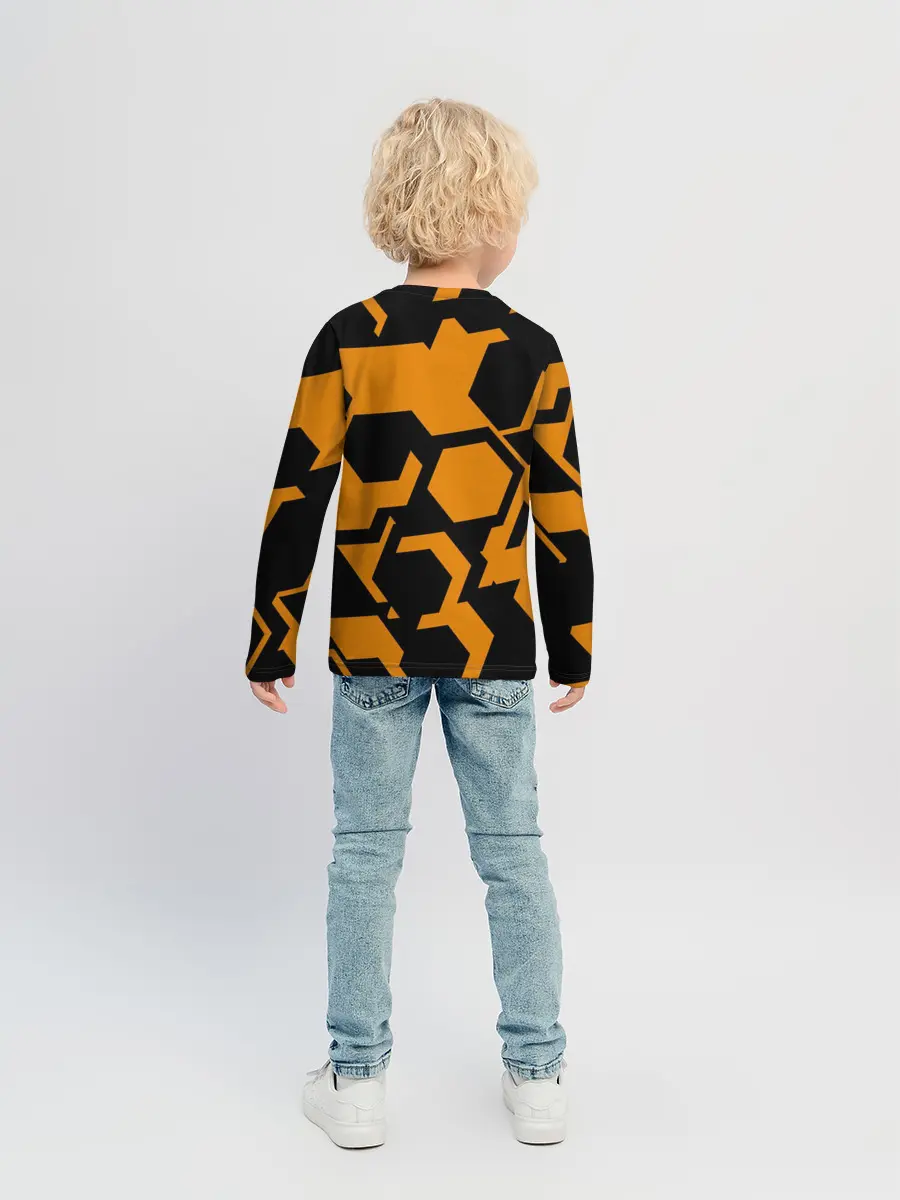 Детский лонгслив / КИБЕРПАНК, жёлтый