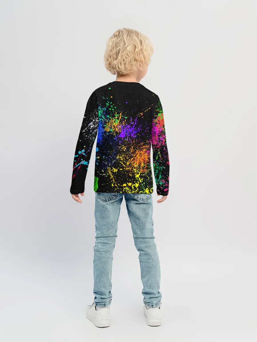 Детский лонгслив / БРЫЗКИ КРАСОК