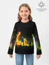Детский лонгслив / КРАСКИ В НЕОНЕ