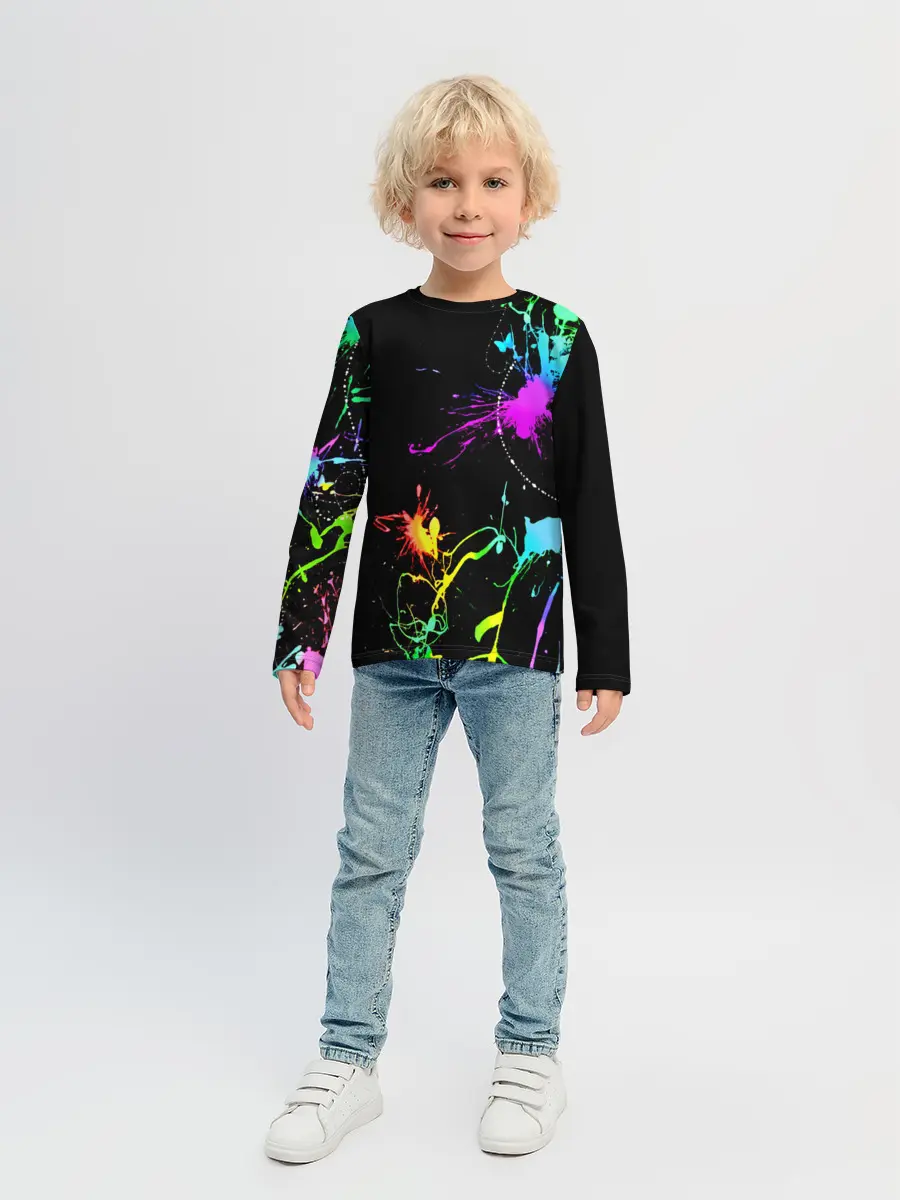 Детский лонгслив / НЕОНОВЫЕ КРАСКИ