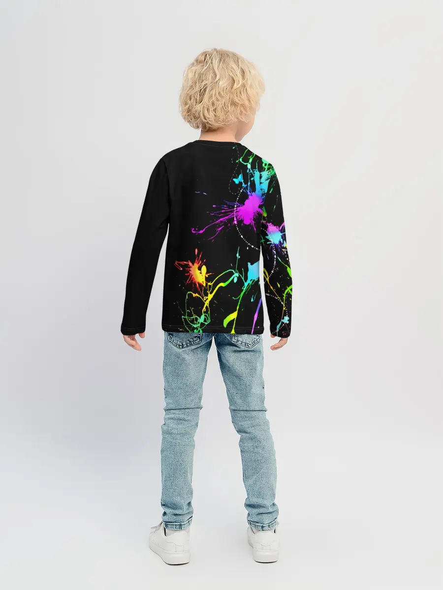 Детский лонгслив / НЕОНОВЫЕ КРАСКИ