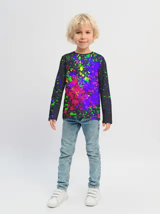 Детский лонгслив / КИСЛОТНЫЕ БРЫЗГИ