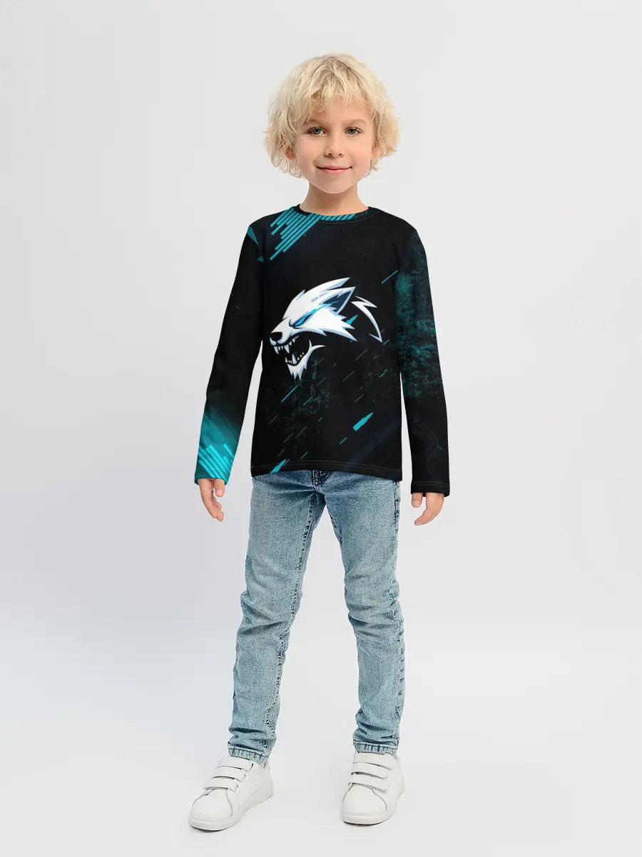 Детский лонгслив / Sky Wolf