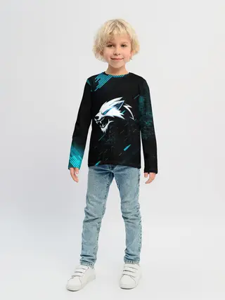 Детский лонгслив / Sky Wolf