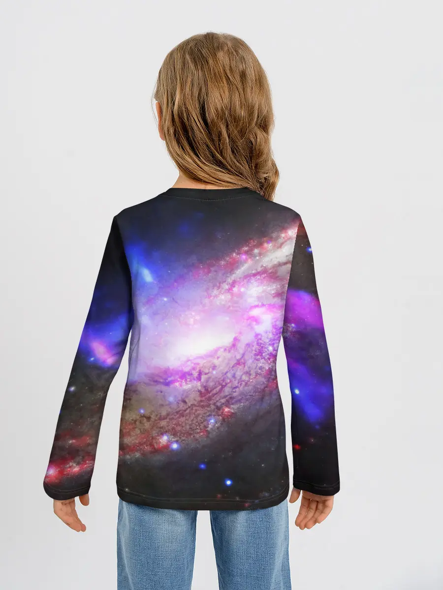 Детский лонгслив / Космическая спираль