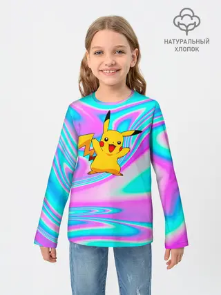 Детский лонгслив / Пикачу