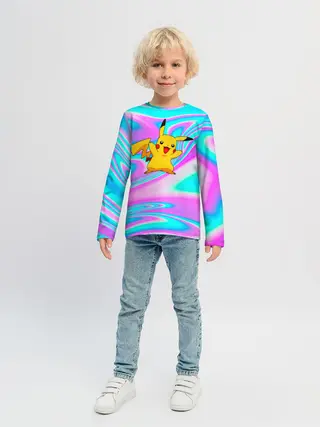 Детский лонгслив / Пикачу