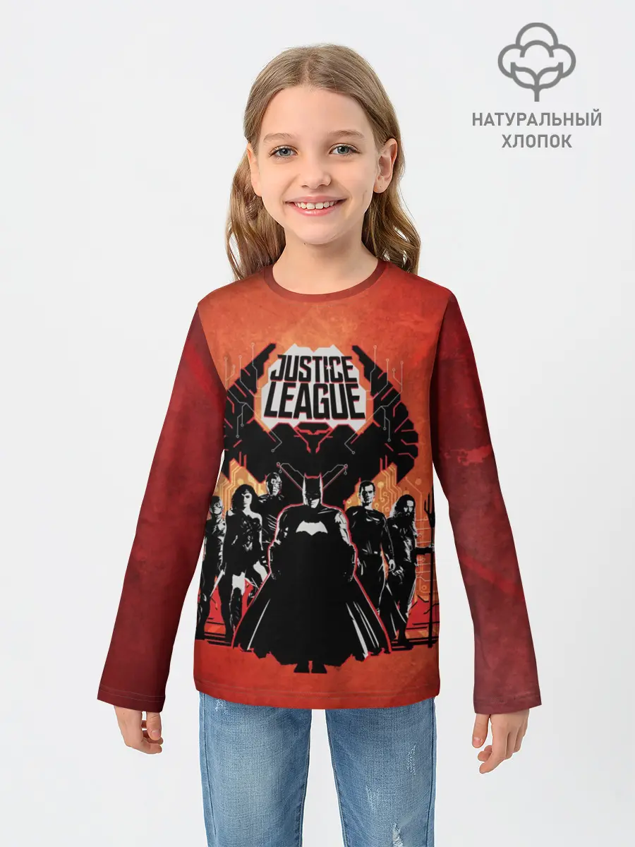 Детский лонгслив / Justice League
