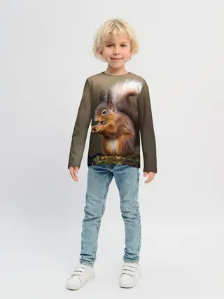 Детский лонгслив / Белка