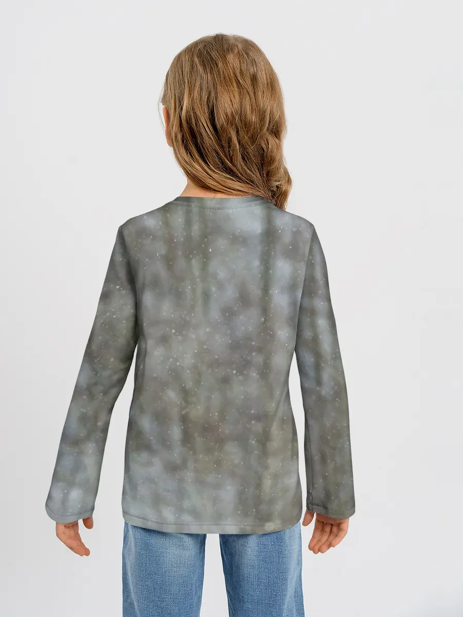 Детский лонгслив / Волк и снег