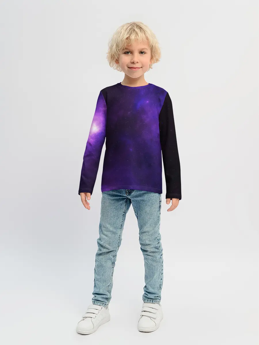 Детский лонгслив / Фиолетовая звезда