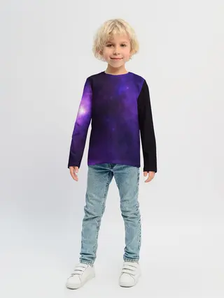 Детский лонгслив / Фиолетовая звезда