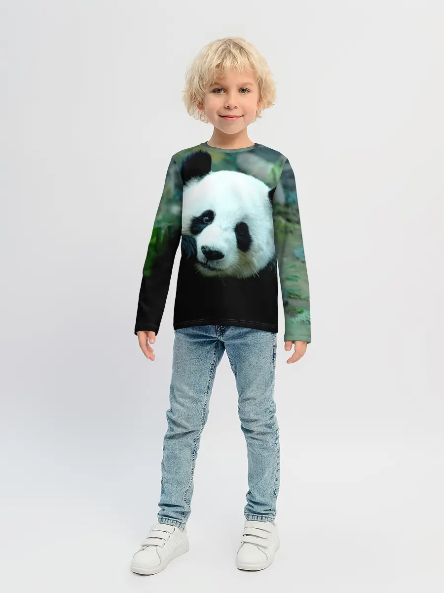 Детский лонгслив / Панда