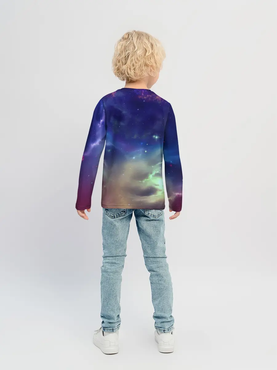Детский лонгслив / Космическое сияние