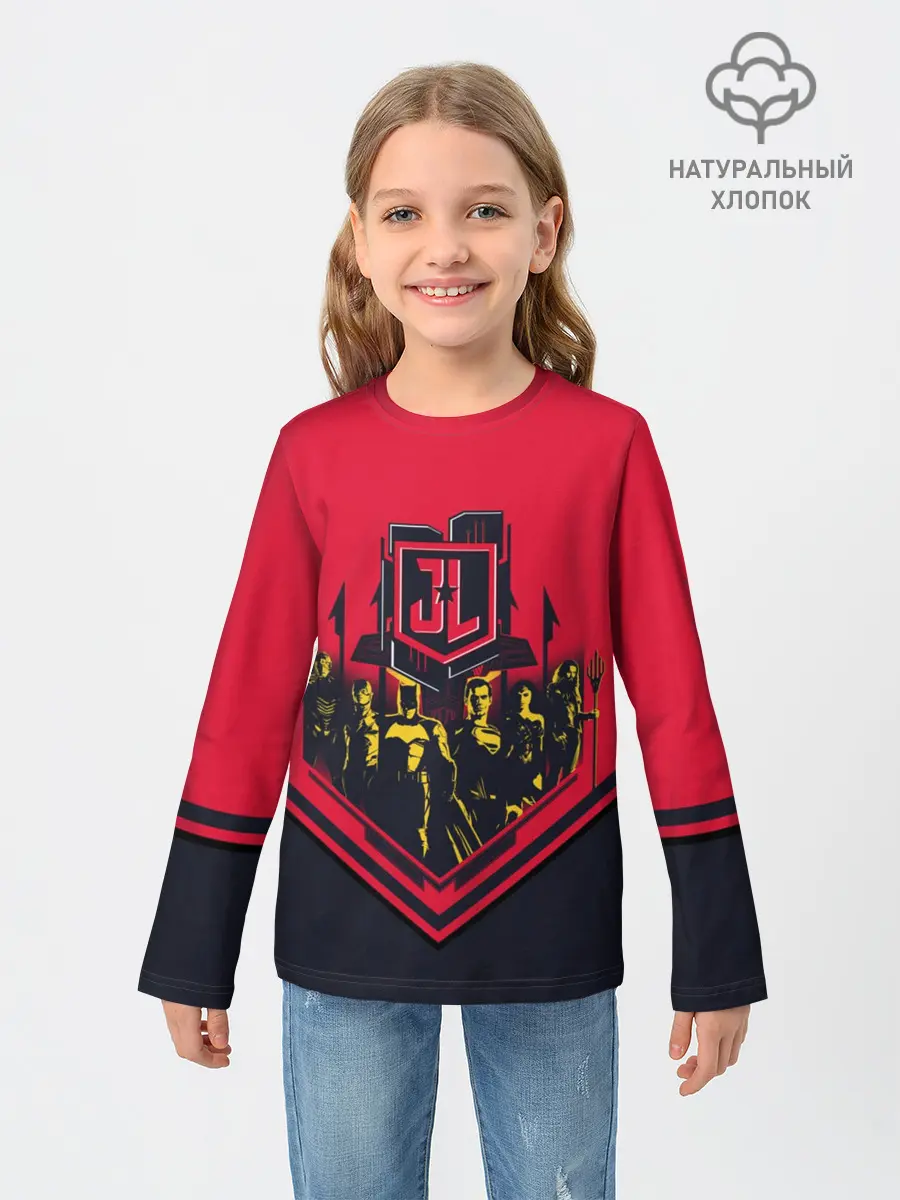 Детский лонгслив / Justice League
