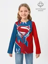 Детский лонгслив / Знак Супермен