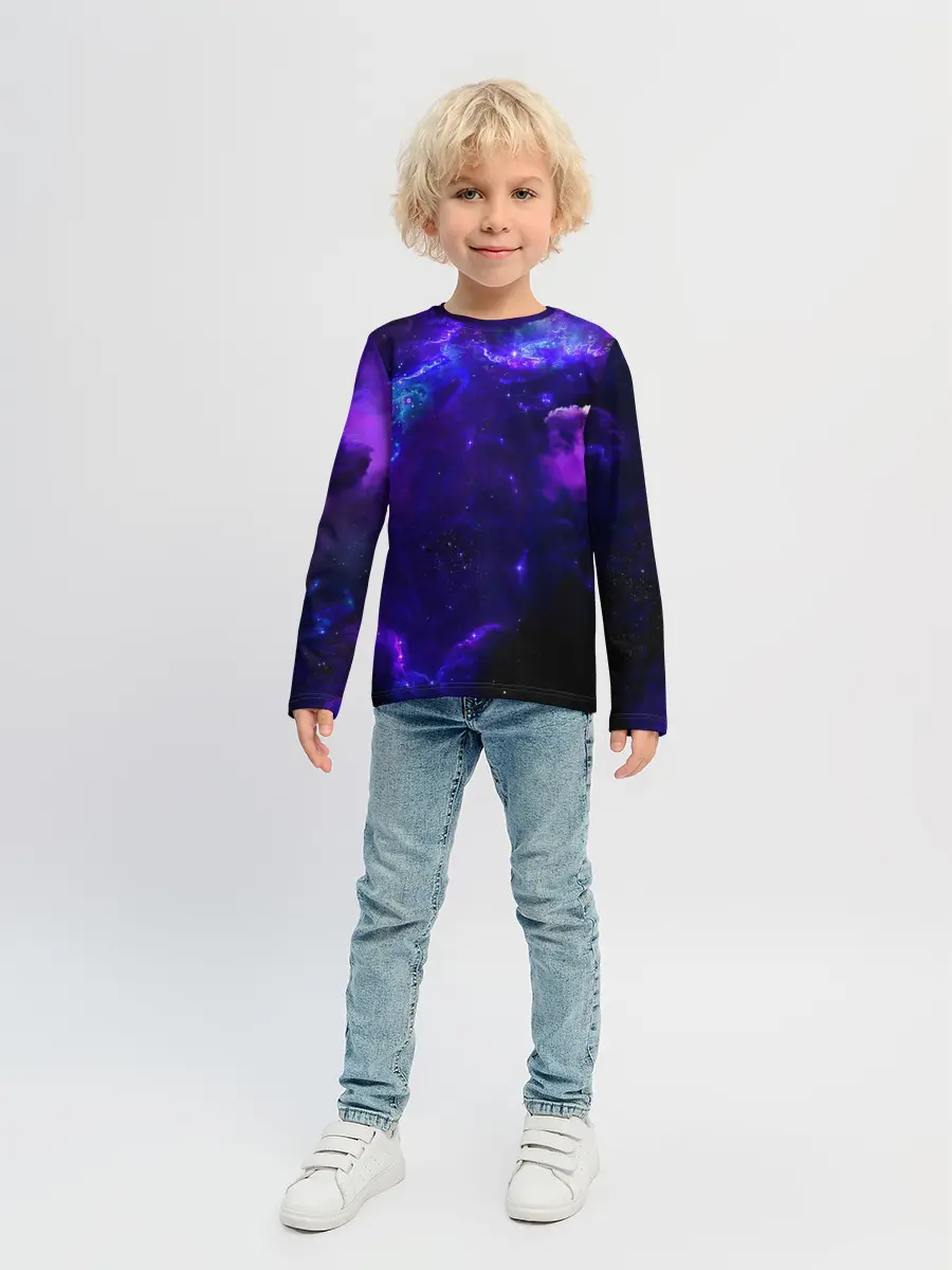 Детский лонгслив / Космическое небо