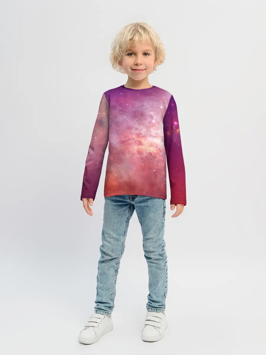 Детский лонгслив / Космическое небо