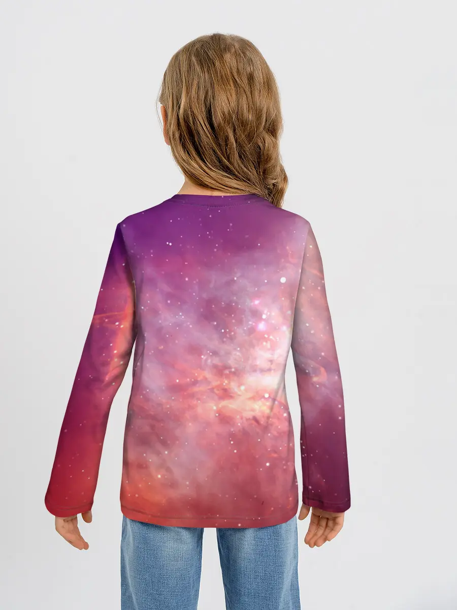 Детский лонгслив / Космическое небо