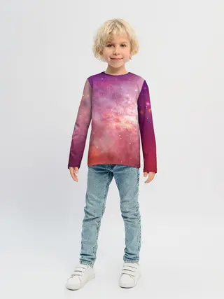 Детский лонгслив / Космическое небо