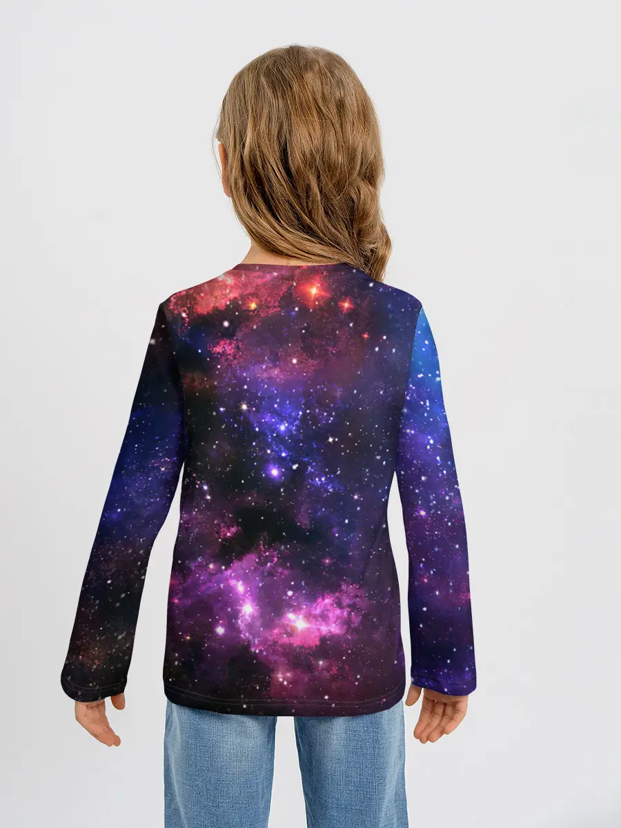 Детский лонгслив / Космическое небо