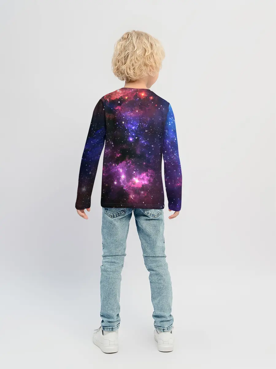 Детский лонгслив / Космическое небо