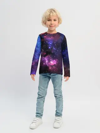 Детский лонгслив / Космическое небо