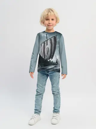 Детский лонгслив / Викинги