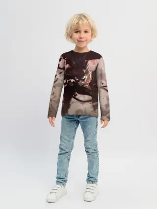 Детский лонгслив / Астер в боевой позе