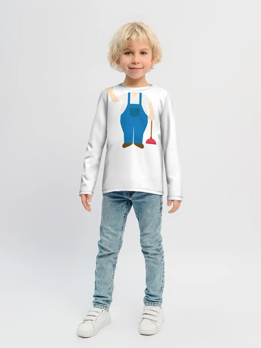 Детский лонгслив / Я - сантехник