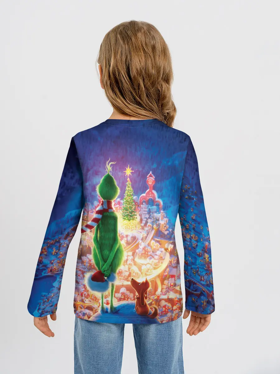 Детский лонгслив / Гринч похититель Рождества