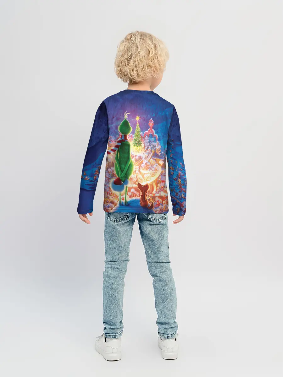 Детский лонгслив / Гринч похититель Рождества