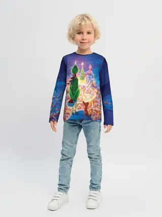 Детский лонгслив / Гринч похититель Рождества