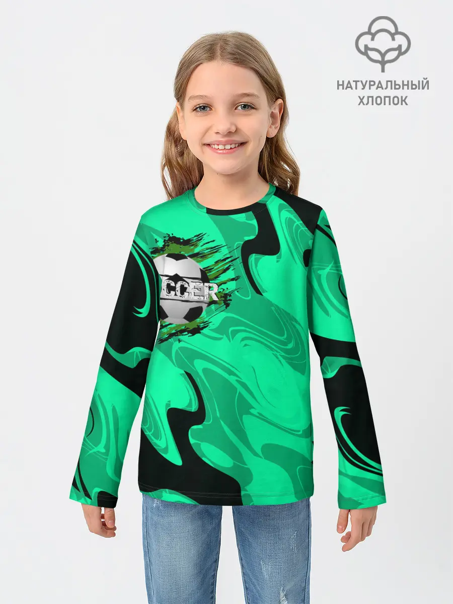 Детский лонгслив / Soccer