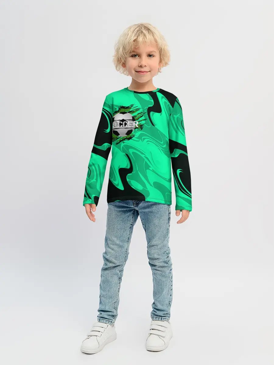 Детский лонгслив / Soccer