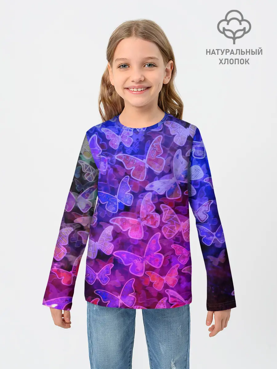 Детский лонгслив / Стеклянный рой