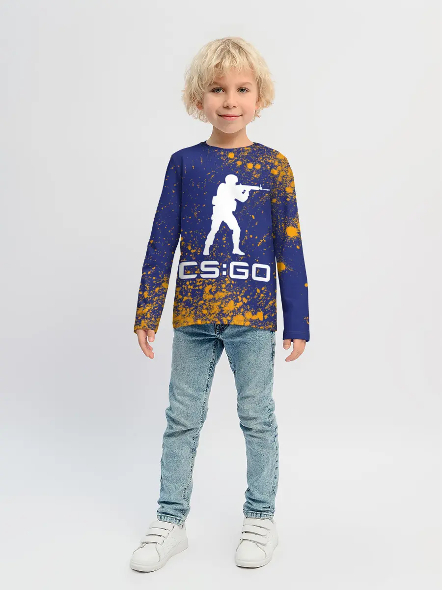 Детский лонгслив / CS GO | КС ГО