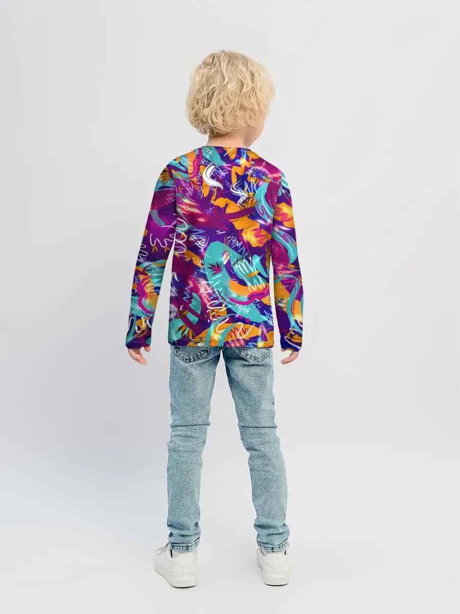 Детский лонгслив / Яркие краски