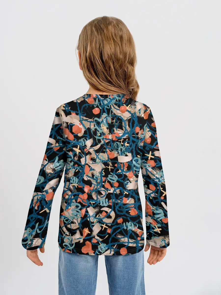 Детский лонгслив / Линии в пространстве