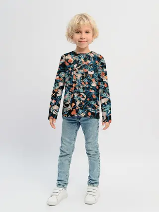 Детский лонгслив / Линии в пространстве