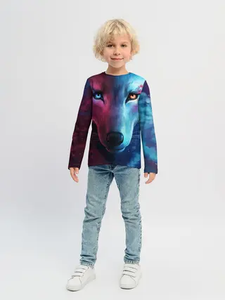 Детский лонгслив / ВЗГЛЯД ВОЛКА