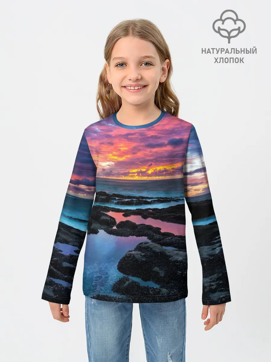 Детский лонгслив / Закат