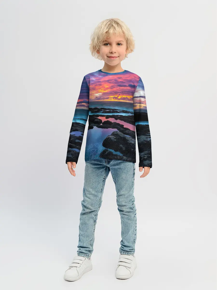 Детский лонгслив / Закат