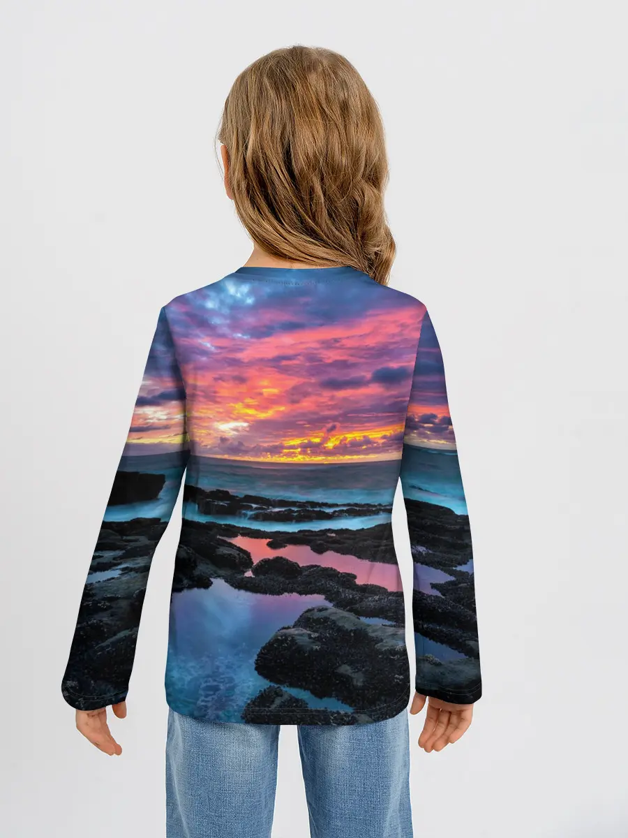 Детский лонгслив / Закат