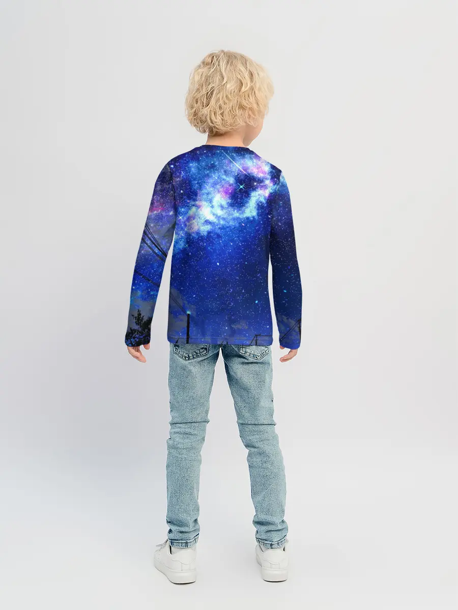 Детский лонгслив / Ночное Небо
