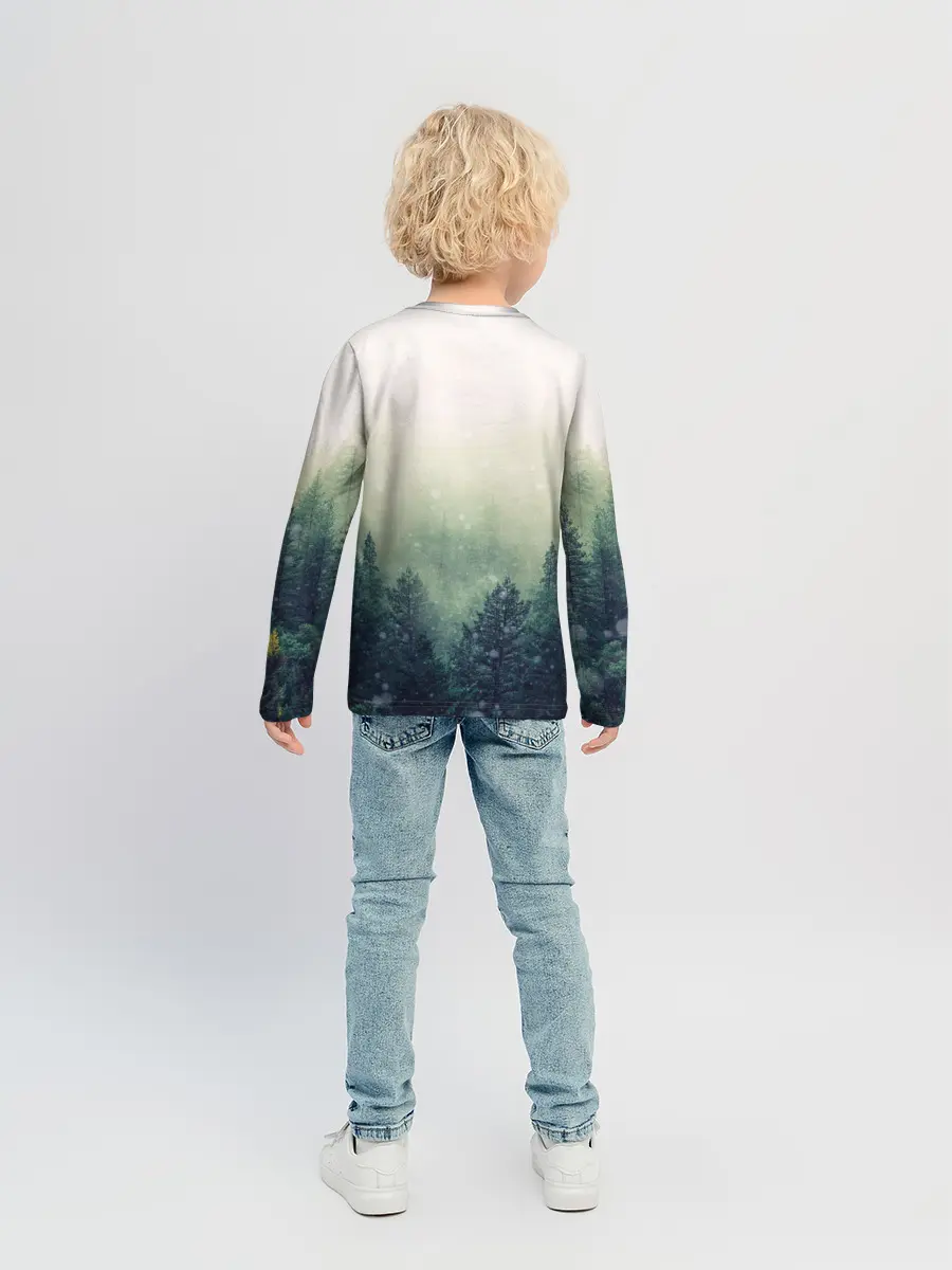 Детский лонгслив / Волк