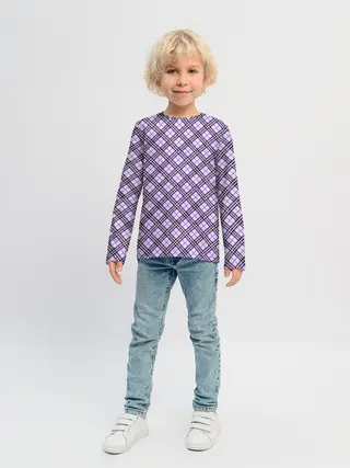 Детский лонгслив / Костюм в клетку