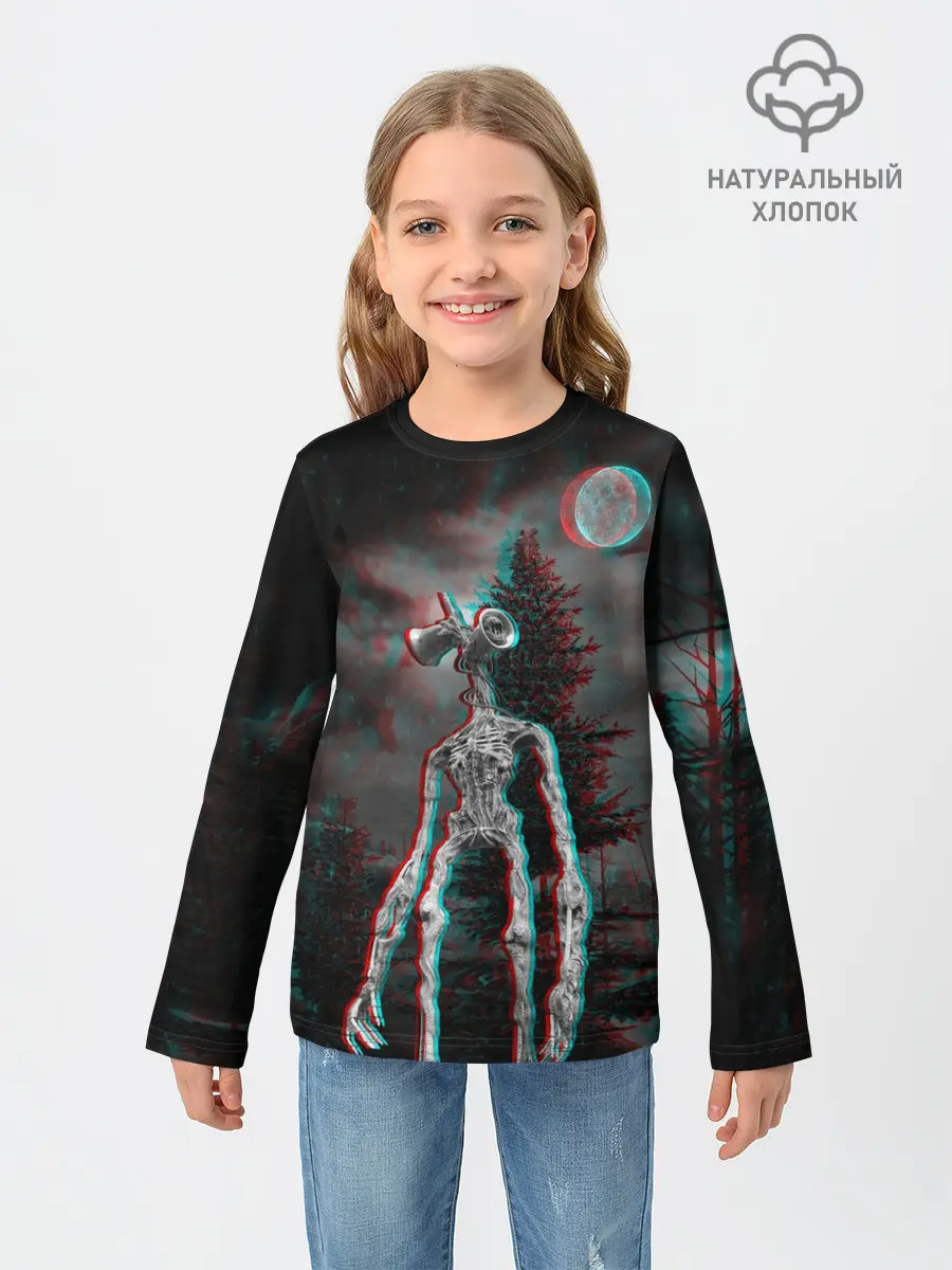 Детский лонгслив / Siren Head Horror