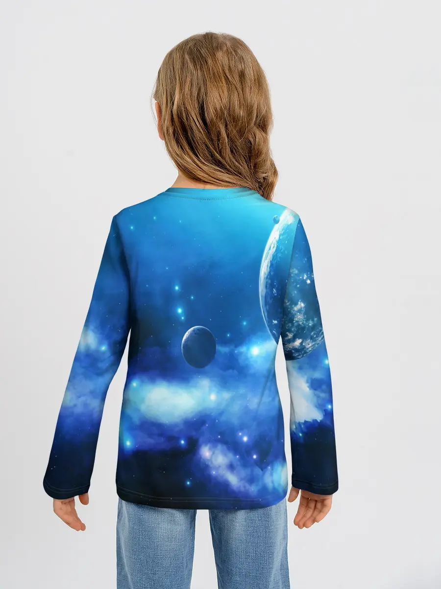Детский лонгслив / КОСМОС