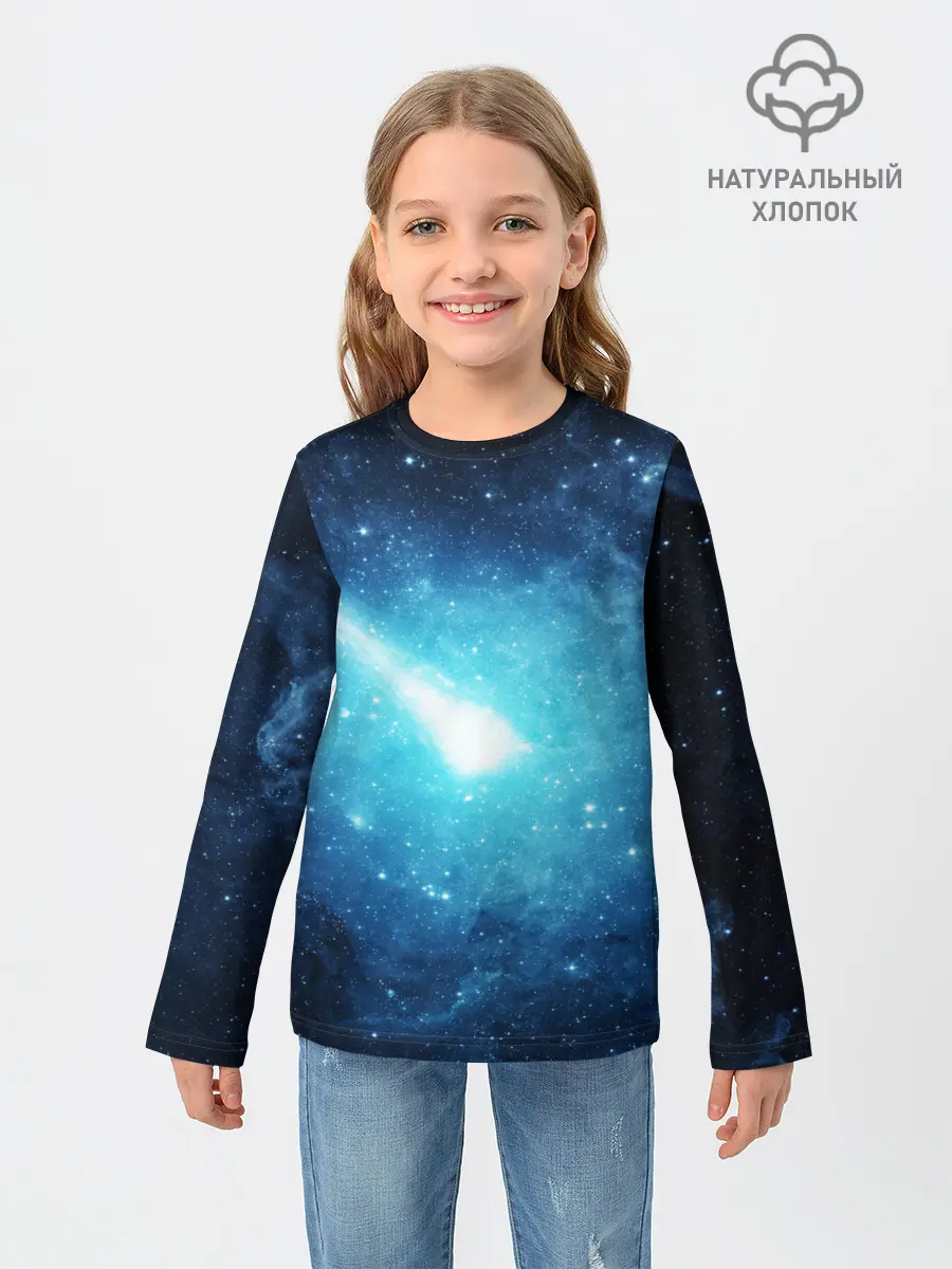 Детский лонгслив / Комета